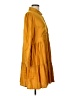 Mud Pie 100% Viscose Yellow Casual Dress Size L - photo 4