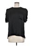 DR2 100% Polyester Black Short Sleeve Blouse Size M - photo 1