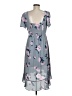 Candie's 100% Polyester Floral Gray Casual Dress Size M - photo 2