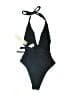 Devon Windsor Solid Black One Piece Swimsuit Size XS - photo 2