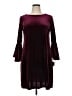 MSK 100% Polyester Solid Burgundy Cocktail Dress Size XL - photo 1