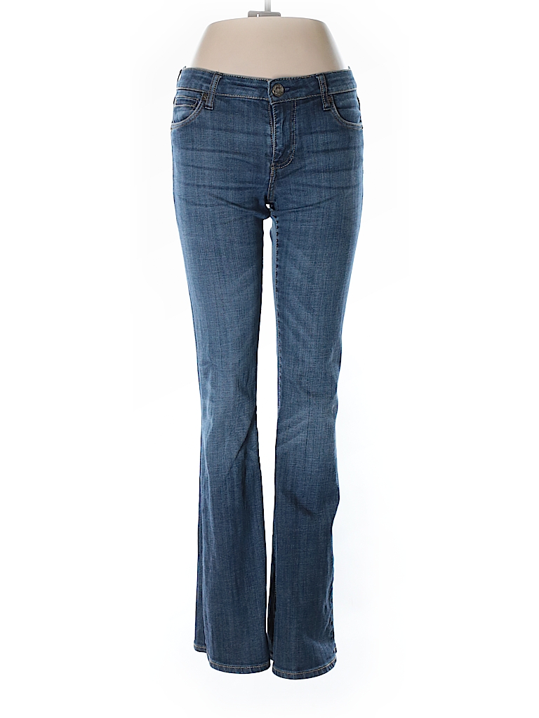 Kut from the Kloth Solid Dark Blue Jeans Size 6 - 77% off | thredUP