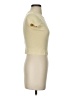 Enza Costa Ivory Short Sleeve Turtleneck Size Sm (1) - photo 4
