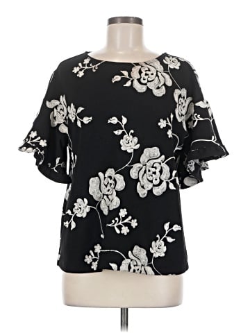 Beige by ECI Short Sleeve Blouse (view 1)