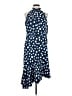 Karl Lagerfeld Paris 100% Polyester Polka Dots Blue Cocktail Dress Size 8 - photo 1