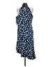 Karl Lagerfeld Paris 100% Polyester Polka Dots Blue Cocktail Dress Size 8 - photo 2