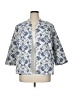 Chico's Print Blue Blazer Size XL (3) - photo 1