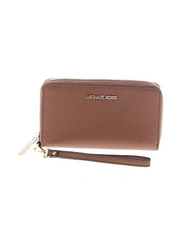 MICHAEL Michael Kors Leather Wristlet (view 1)