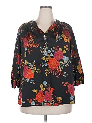 Sara Michelle 3/4 Sleeve Blouse (view 1)