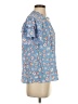 Caballero 100% Viscose Blue Short Sleeve Blouse Size S - photo 4