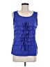 Rafaella Blue Sleeveless Blouse Size M - photo 1
