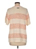 Peace Love World Stripes Pink Tan Pullover Sweater Size M - photo 2