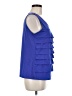 Rafaella Blue Sleeveless Blouse Size M - photo 4