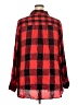 Cato Plaid Red Long Sleeve Button-Down Shirt Size 22 - 24 - photo 2