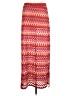 Maaji 100% Polyester Chevron-herringbone Pink Red Casual Skirt Size M - photo 1