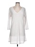 J Valdi 100% Polyester White Casual Dress Size L - photo 1