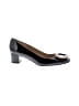 fs/ny 100% Leather Black Heels Size 9 1/2 - photo 1