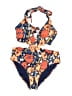 Boden Print Orange One Piece Swimsuit Size 12 - photo 1