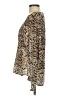 Etcetera 100% Polyester Animal Print Brown Long Sleeve Blouse Size 0 - photo 5