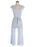 Caution to the Wind Color Block Blue Jumpsuit Size L - photo 1