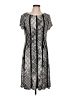 North Style Graphic Gray Casual Dress Size 12 - photo 1