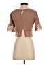 Self Esteem 100% Rayon Brown Short Sleeve Top Size S - photo 2