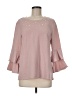 NY Collection Pink 3/4 Sleeve Blouse Size M - photo 1