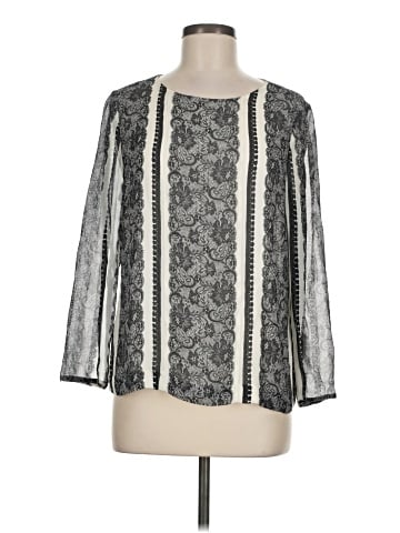 J.Crew Collection 3/4 Sleeve Silk Top (view 1)