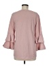 NY Collection Pink 3/4 Sleeve Blouse Size M - photo 2