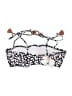Jessica Simpson Floral Black Swimsuit Top Size L - photo 2