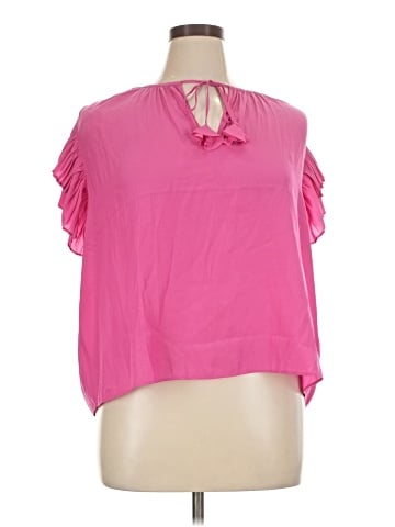 Rose + Olive Short Sleeve Blouse (view 1)