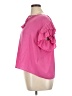 Rose + Olive 100% Polyester Pink Short Sleeve Blouse Size XL - photo 5