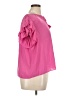 Rose + Olive 100% Polyester Pink Short Sleeve Blouse Size XL - photo 4