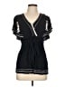 Next Black Short Sleeve Blouse Size 12 - photo 1