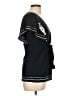 Next Black Short Sleeve Blouse Size 12 - photo 4