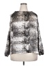 1.State 100% Polyester Animal Print Silver 3/4 Sleeve Blouse Size 2X - photo 1