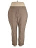 Simply Vera Vera Wang Solid Tan Khakis Size 2X - photo 1
