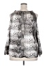 1.State 100% Polyester Animal Print Silver 3/4 Sleeve Blouse Size 2X - photo 2