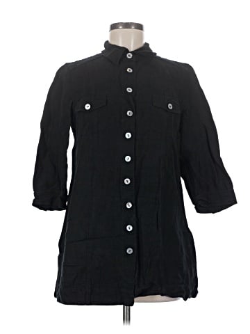 Soft Surroundings 3/4 Sleeve Button-Down Shirt (view 1)