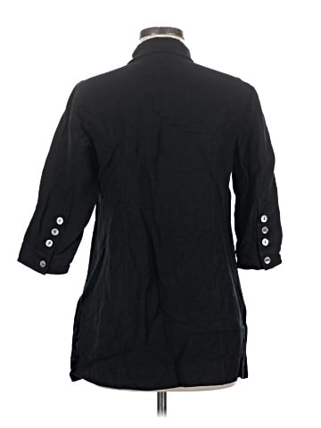 Soft Surroundings 3/4 Sleeve Button-Down Shirt (view 2)