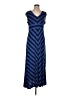 Apt. 9 Chevron-herringbone Blue Casual Dress Size XL - photo 1