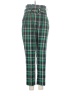 Topshop Plaid Green Casual Pants Size 4 - photo 1