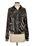 Aqua 100% Polyester Gold Cardigan Size XS - photo 1