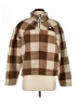 Tommy Jeans 100% Polyester Checkered-gingham Brown Pullover Sweater Size M - photo 1