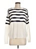 Splendid Stripes White Pullover Sweater Size M - photo 1