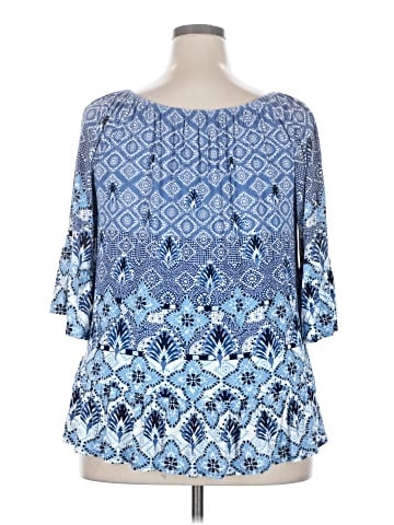 Style&Co 3/4 Sleeve Top (view 2)