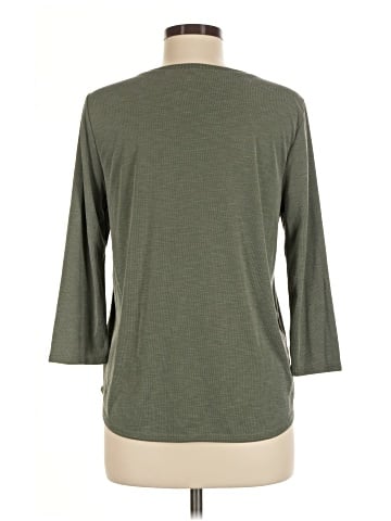 Green Envelope 3/4 Sleeve Top (view 2)