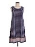 Max Studio Print Blue Casual Dress Size M - photo 1