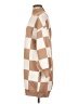 Blu Pepper Checkered-gingham Tan Poncho Size S - photo 5