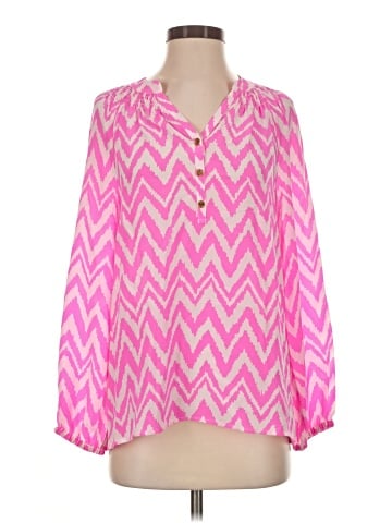 Lilly Pulitzer Long Sleeve Silk Top (view 1)